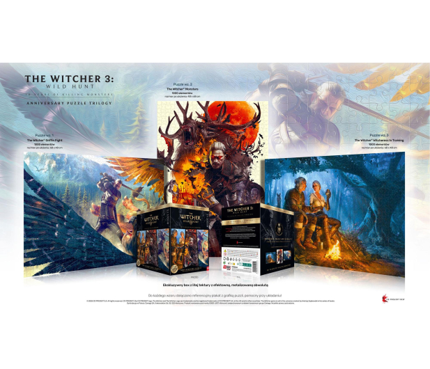 Good Loot The Witcher 3: Wild Hunt 10 Years of Killing Monsters Puzzle - 1341949 - zdjęcie 3